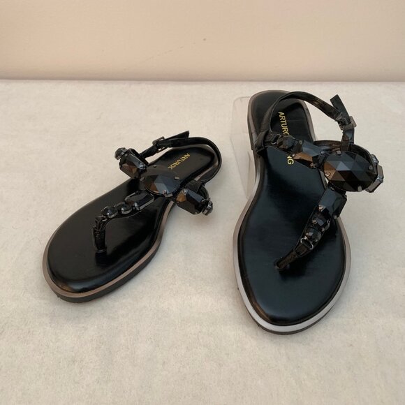 Arturo Chiang Women's Leather Sandals - Picture 2 of 9